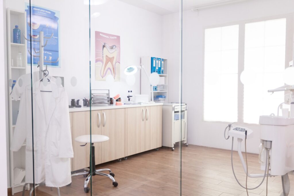 An empty orthodontist clinic