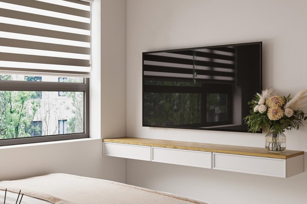 A Smart TV in the bedroom